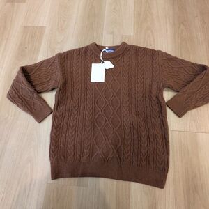 Elfric Eden NWT Brown Cable Knit Sweater Size S
